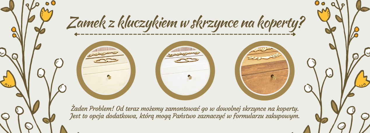 pudełka na koperty z kluczykiem deko tract